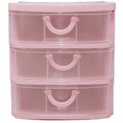 Wholesale - 3-DRAWER PINK MINI ORGANIZER C/P 12, UPC: 789554866064